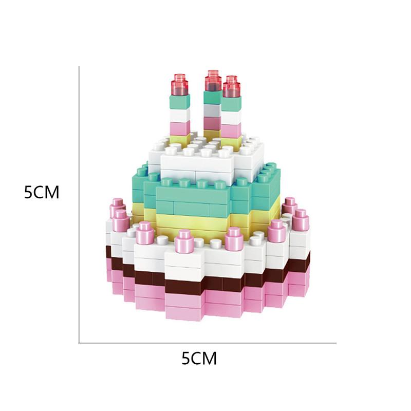 Mini-Bausteine Essen Fast Food 3D Modell Ziegel DIY Burger Pommes Wein Miniatur Partikel Puzzle Kinder Montage Spielzeug Geschenke