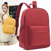 Schulrucksack neuer einfarbiger großer Kapazität Mittelschule Schulrucksack Damen einfacher Freizeit College-Stil Rucksack Mittelschüler Reise