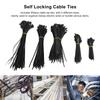 550Pcs Nylon Cable   Assortment Set Self Locking Electric Wire Ties for Outdoor Indoor
