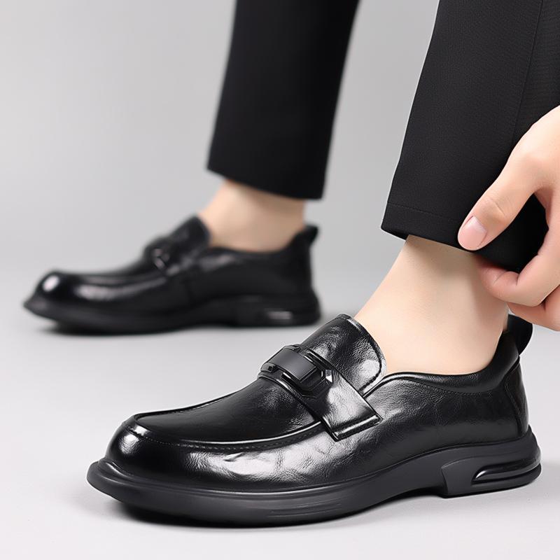 FashionBrand Genuine Leather Men Casual Shoes Breathable Soft Men Loafers Italian Brand Moccasins Slip On Black Driving Shoes