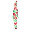 New Christmas Dress Up Costume Candy Canes Holiday Party Costume Santa Elf Claus Costume
