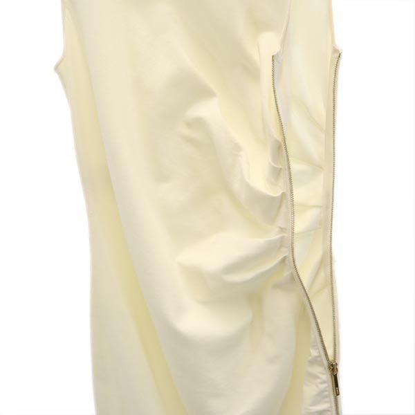 Emilio Pucci Made In Italy No Sleeve One Piece I38 White System Side Zip Women Used