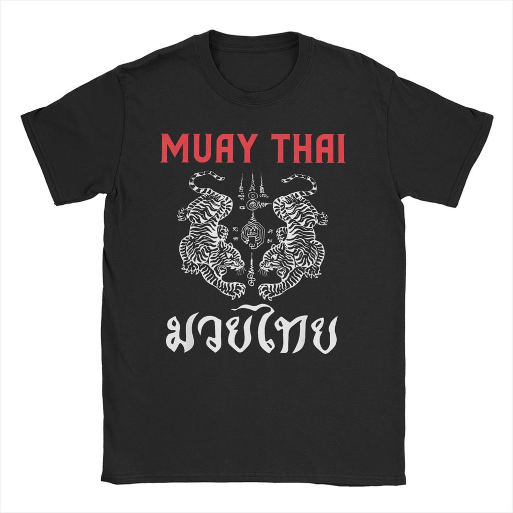 Men Women Thai Art Tigers Muay Thai T Shirts Cotton Clothes Funny Short Sleeve Round Collar Tees Unique TShirt