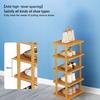 5/7/8 Etagen Vertikales Schuhregal Holz Schmaler Schuhständer Kleiner Schuh-Organizer Platzsparend Eckschuhregal Hoher Schuhturm Freistehendes Schuhregal
