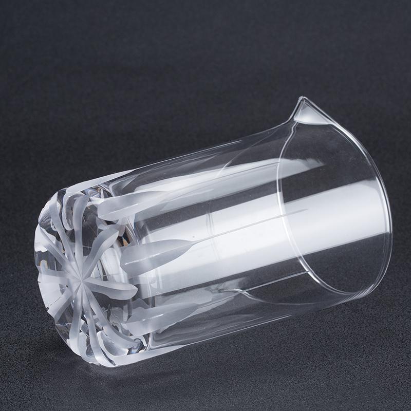 Crystal Cocktail Mixing Glass - Thick Bottom 20oz 600ml Cocktail Glass - Choice for Amateurs & Pros