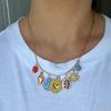 Copper Heart Shape Necklace For Women With Fresh Sweet Style Summer Jewelry Collection