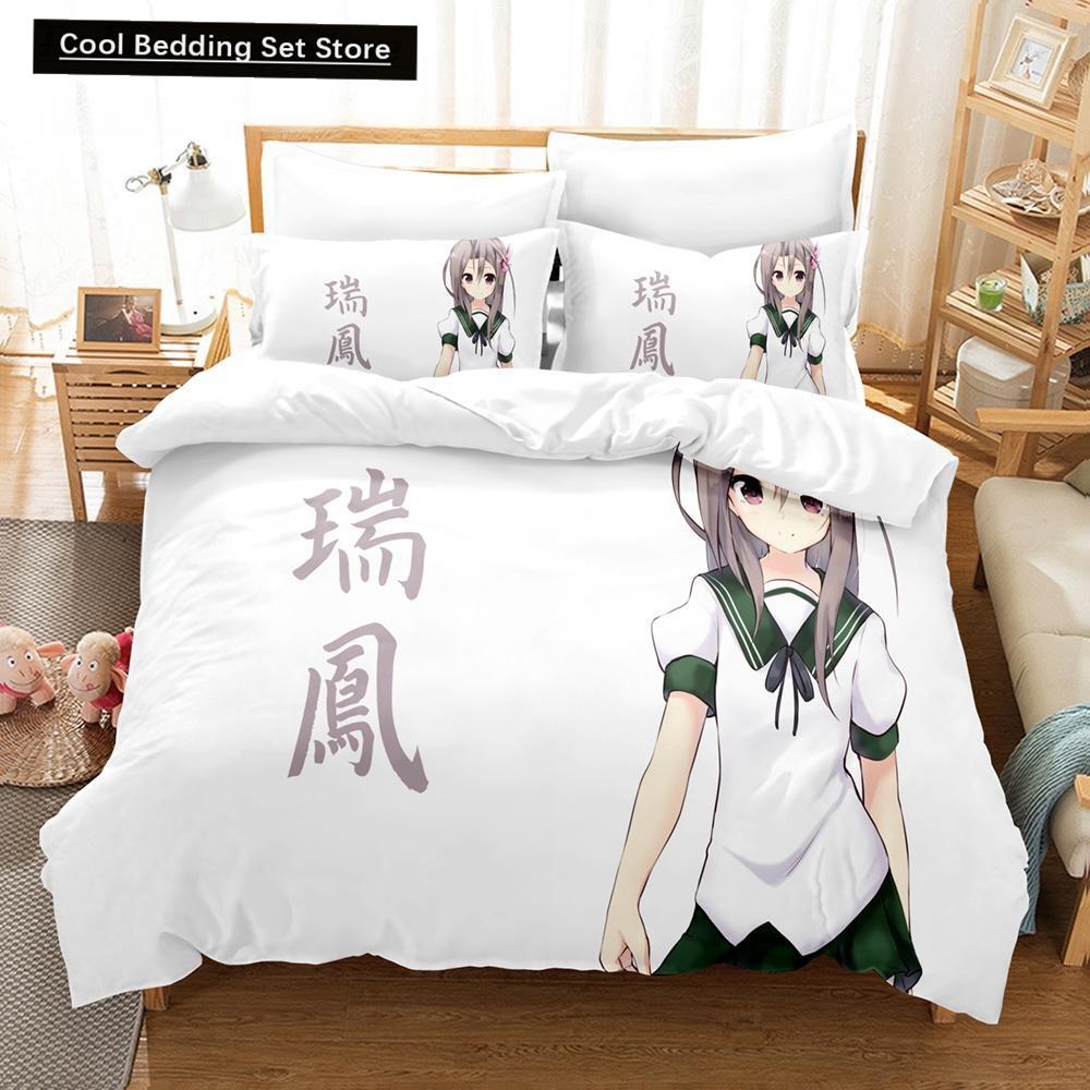Zuihou (Kancolle) Bedding Set Single Twin Full Queen King Size Bed Set Aldult Kid Bedroom Duvet Cover Sets Print Bed Sheet Set