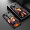 Anime Narutos Coole Hülle für iPhone 15 Plus 13 Mini XR X 11 16 Pro Max 12 14 Mattschwarze Handyhülle