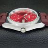 VINTAGE REFURBISHED SEIKO 5 AUTOMATIC 6309A JAPAN MENS RED DIAL WATCH A441364-5