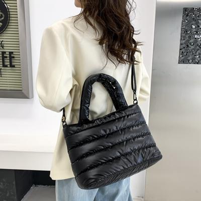 Fashiable Women's Crossbody Bag, Thickened Simple Versatile Shoulder Bags, Zipper Closure, New Large Capacity Handbag