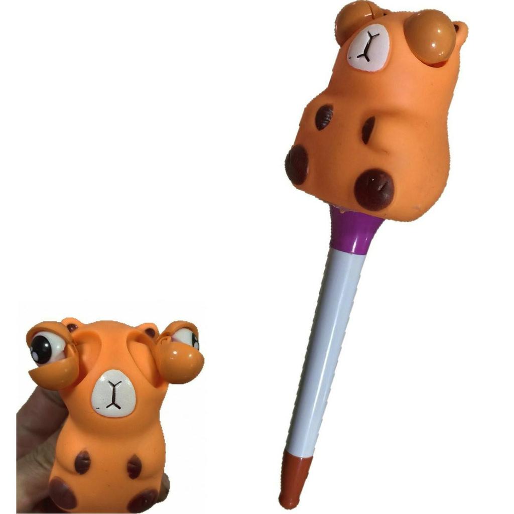 Frog Squeeze Soft Rubber Ballpoint Pen - Fun Animal Design for Students