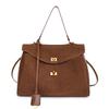 Autumn and Winter Retro Frosted Bag for Women 2024 New Commuter One-shoulder Crossbody Bags Suede Suede Hand Tote Bag Purse