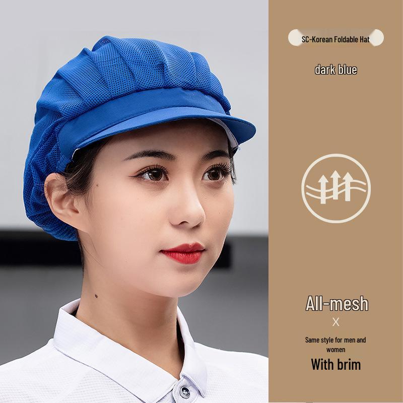 Unisex Atmungsaktive Mesh Kochmütze für Küche und Catering, Anti-Öl, Haarschutz