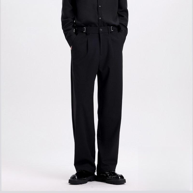 drape anti-wrinkle business casual pants men's summer thin high-end loose lazy straight trousers