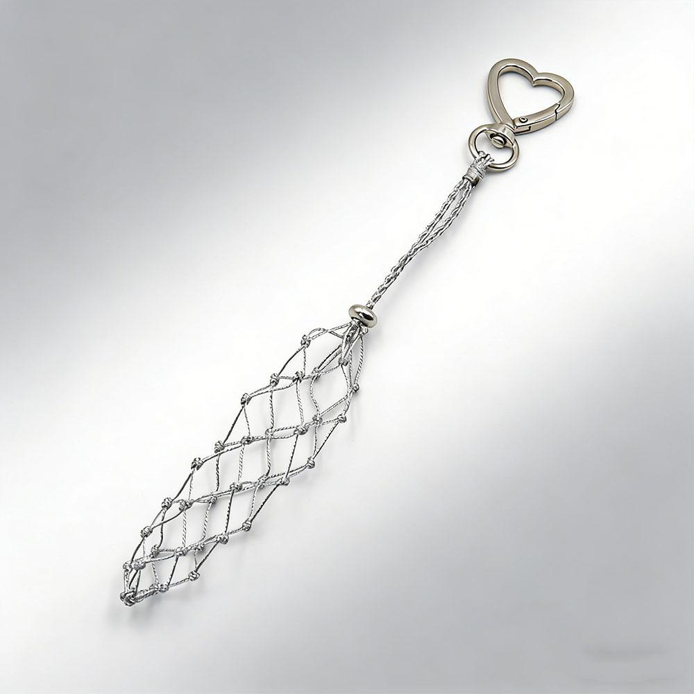 Interchangeable Lip Balm Bag Key Chain Stainless Steel Lip Balm Keychain Silver 2