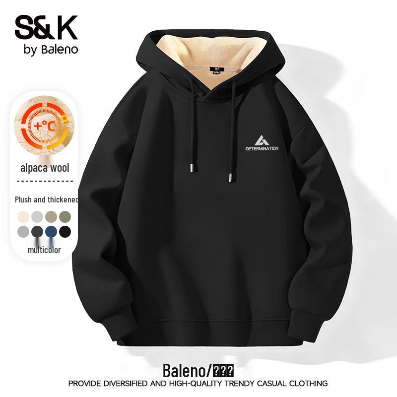 

Мужское худи из флиса альпаки S&K Series Baleno для зимы XL