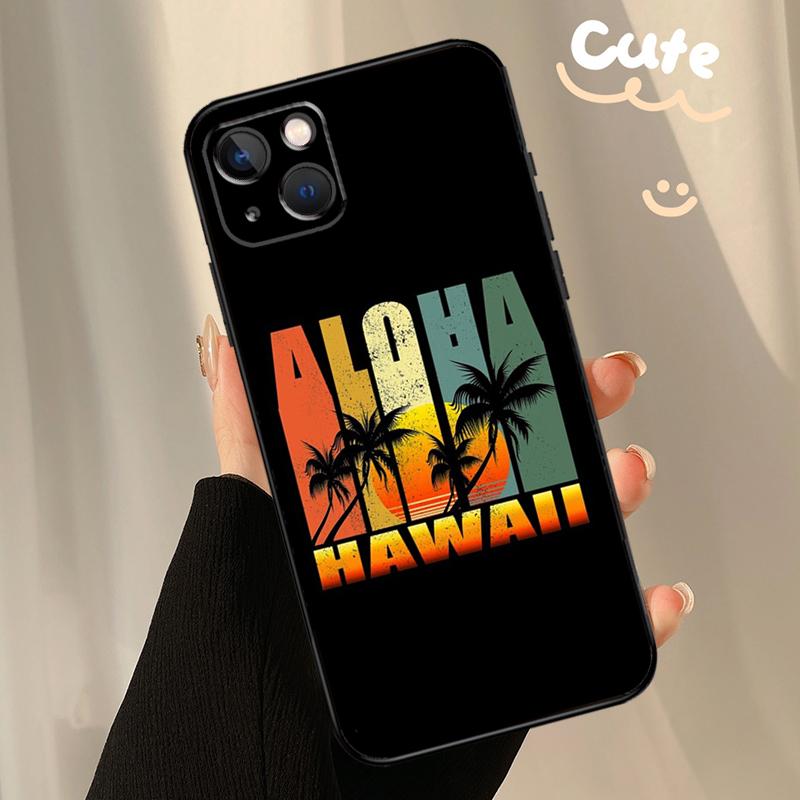 Aloha Beach Life Hawaii Phone Case For iPhone 17 Pro Max 11 14 15 16 Pro Max Plus 13 12 mini 16e 17 Air Back Cover