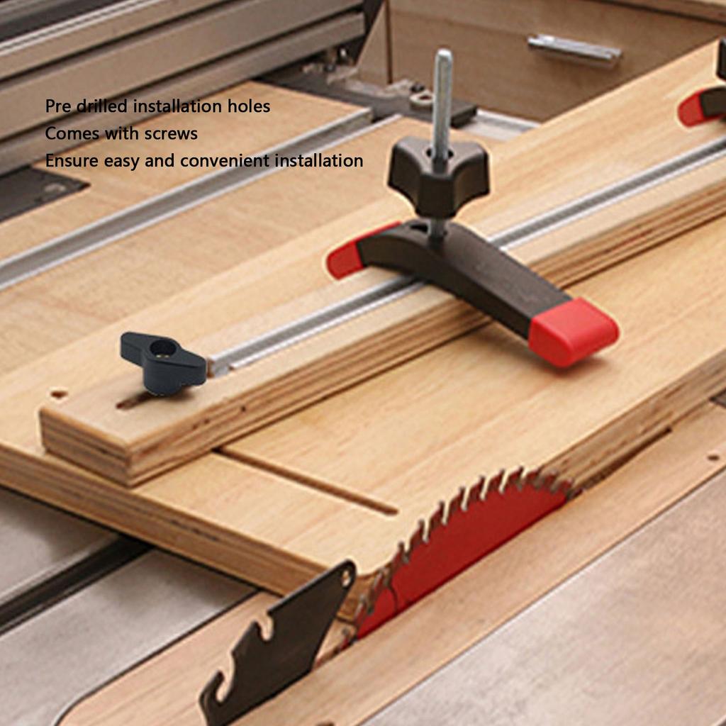 T Track and Slider Kit Aluminum Alloy Woodworking Sliding Slot  Rail T Slot Miter Track Jig T Slot Miter Track Fixture