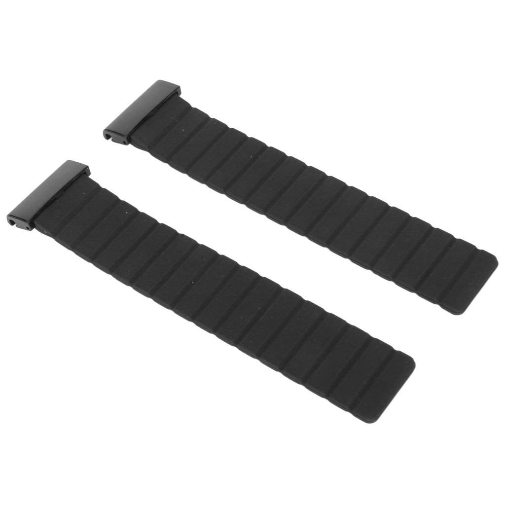 Magnetic Watch Band 26mm Sweat Proof Silicone Watch Strap Quick Release Watchband for Vertix 2 Black