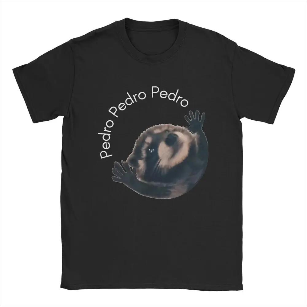 Retro Pedro Raccoon Women's T-shirt Round Neck Casual Loose T-shirt Short Sleeve T-shirt Gift Dress