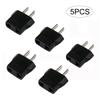 5pcs 110V To 220V Conversion Adapter Plugs Travel Adapter Converter