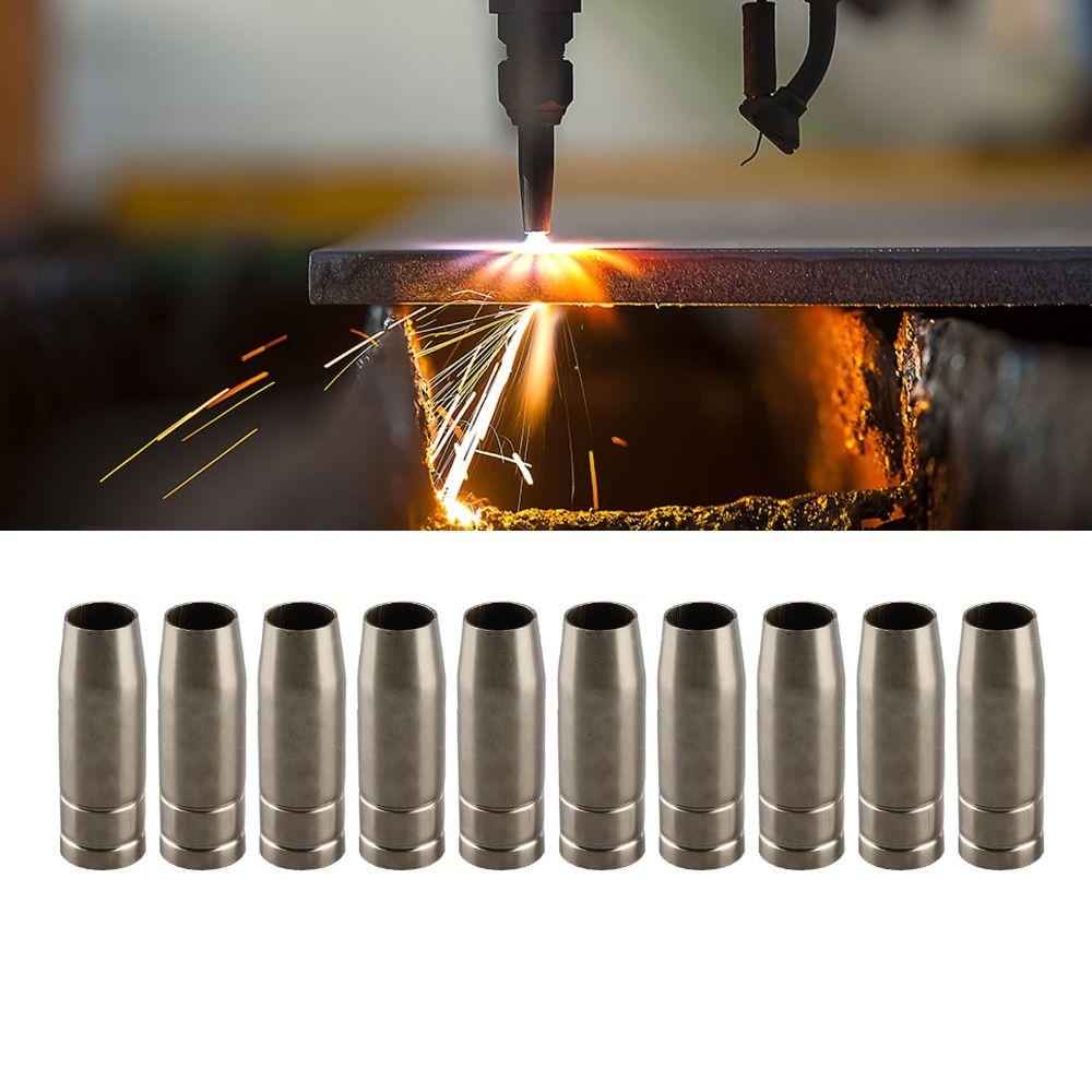 10pcs Insert Type MIG Welding Nozzle 12mm Diameter Welding Torch Nozzle MAG Welding Nozzle For 15AK