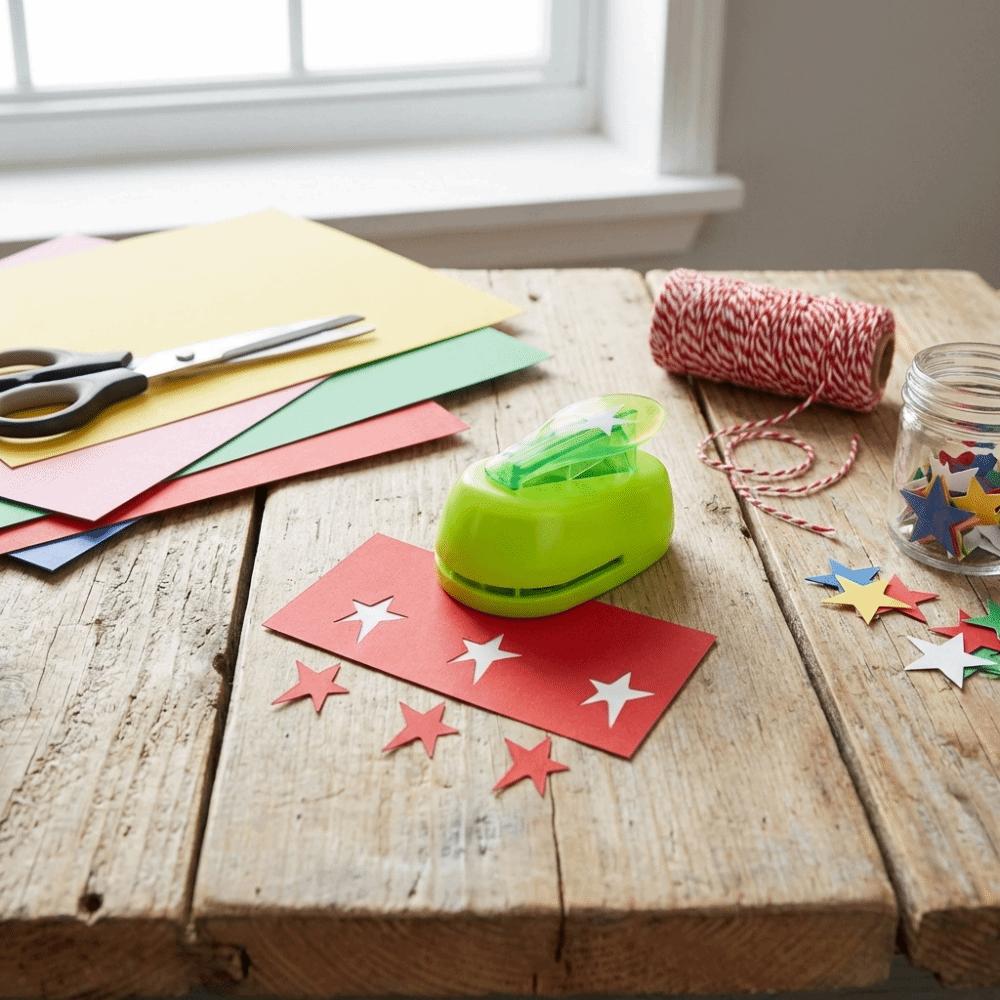 Double Star Punch Machine Hand Account DIY Stamper Decorative Embossing Stamper Gift Wrapping