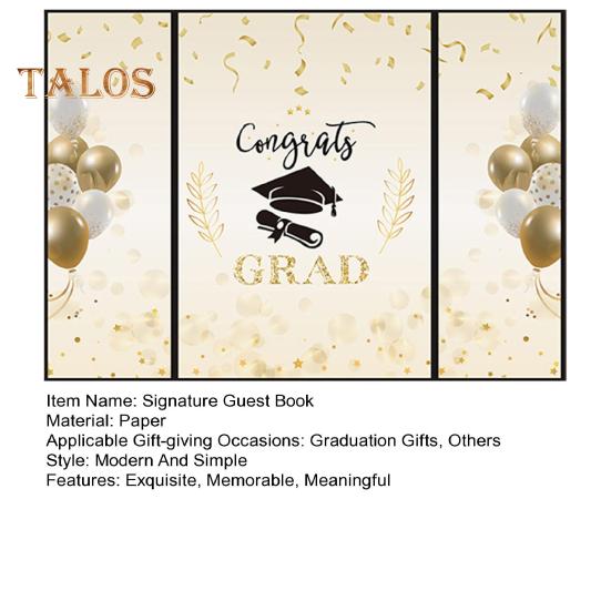 Absolventská podpisová kniha Vysoká škola Střední škola Promoce Kniha hostů Zlatá Černá Podpisová karta Tabule pro Absolventské párty potřeby