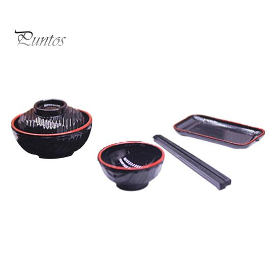 

Миниатюрные блюда для рамэна, реалистичные компактные аутентичные японские миски с лапшой, украшение для кухни кукольного домика Sets