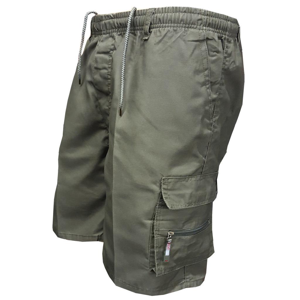 Work Shorts Men'S Thin Summer Men'S Multi Pocket Cotton Outdoor Casual Sports Shorts Fitness Beach Pants
