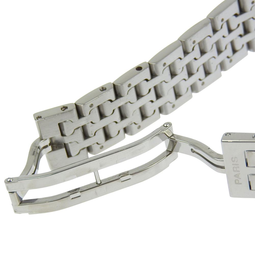 Hermes Heure H Watch Watches HH1.230 Diamond Bezel whiteDial diamond/Stainless Steel Quartz Analog Display Women Used