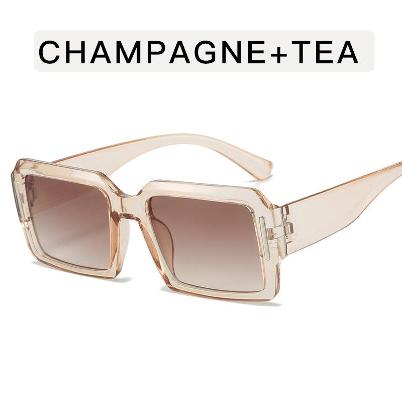 Square Shape Women's Sun Glasses European American Style UV Protection Women Sunglasses Vintage Retro Men Sunglass