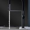 High end black brass kitchen faucet magnetic suction design 2 function single handle cold and hot dual control sink faucet