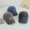 Original Korean Version of Old Multi-row Letter Embroidered Baseball Hat for Women Soft Top Baseball Hat Japanese Retro Sun Hat