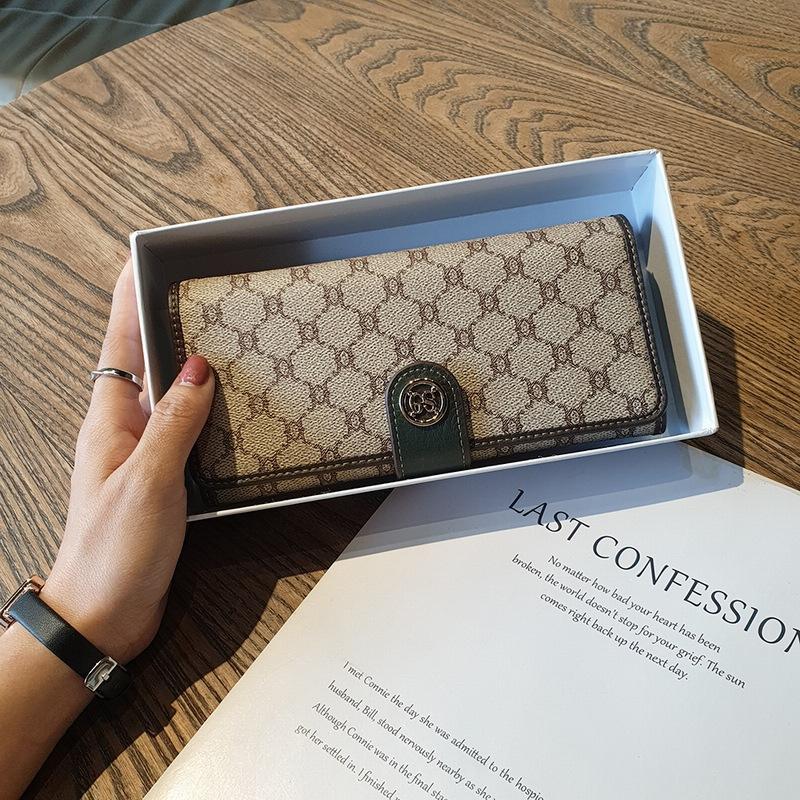 Genuine Leather Women Wallets Fashion Brand Design Long Purse Triumphal Arch Clutch Bag Calfskin Billfold Card Holders