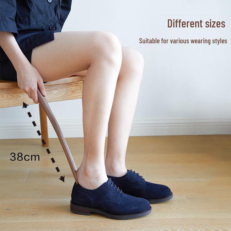 Beiyipin Long Handle Solid Wood Shoehorn