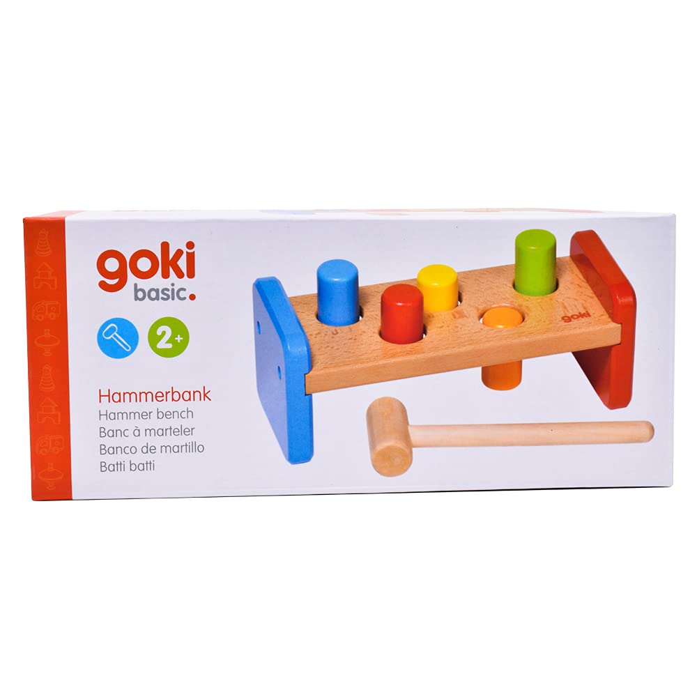 Hammerbank, goki basic.: 21 x 8,8 x 8,5 cm, Holz, 5 Stäbe, per Stück