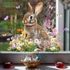 Cartoon Ostern 3D Blume Fensteraufkleber Zimmer Fensterdekoration Haftfrei Statische Aufkleber