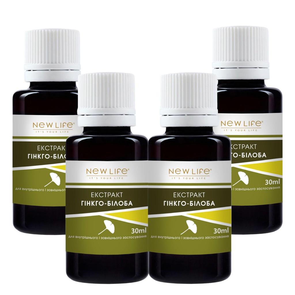 Ginkgo Biloba Extract Tincture Herbal Liquid Supplement Dietary New Life