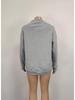 2025 Autumn/Winter Women's Loose High Neck Solid Color Long Sleeve Pullover Sweatshirt