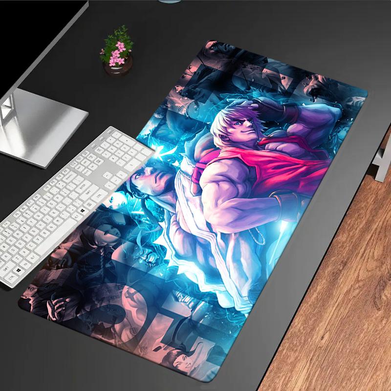 Fighter game Mouse Pad, Rubber Base, Mouse Pad for Gamers and Office Use, Gaming Desk , Easy To Clean Mat Christmas fan gifts