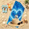 Football Team City FC Print Beach Towel, Versatile Lightweight Absorbent Beach Towel for Pool Surf Yoga Bathroom, Perfect Birthday Holiday Gift