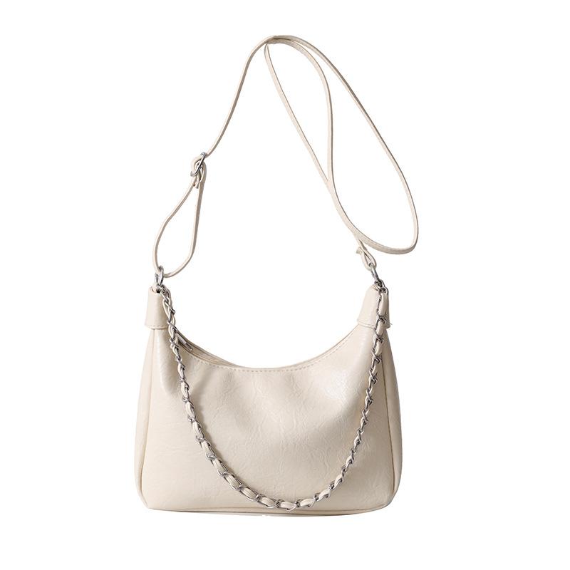 

Soft leather large-capacity bag women s 2024 new spring and summer versatile shoulder underarm chain bag commuter messenger dumpling bag