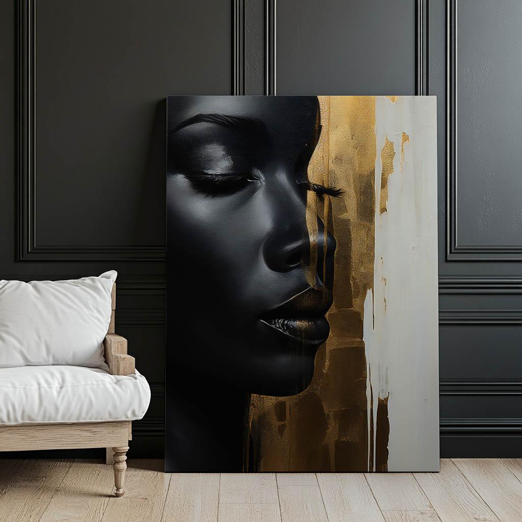 Złota Siła Złota Siła, 70X100 Cm, Rama Aluminiowa Złota, Papier Matowy 230 Gsm