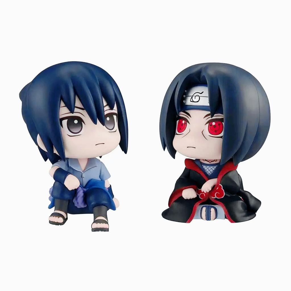 Naruto Anime Figure Toys Kakashi Action Figure Q Version Kawaii Sasuke Itachi Figurine Car Decoration Collection Model Toy