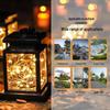 Retro LED Solar Garden Lantern: Waterproof Outdoor Courtyard & Balcony Lighting Decoration