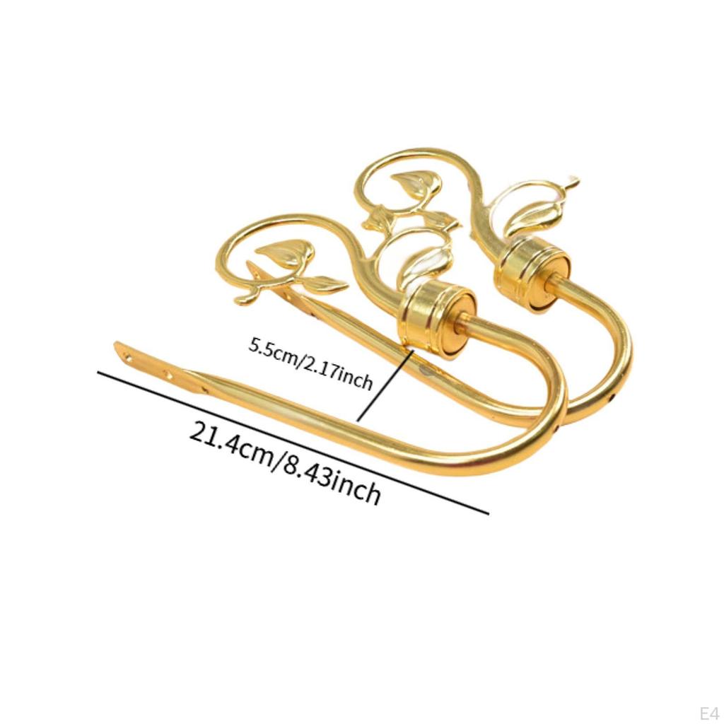2 Pack Curtain Holdbacks Simple Wall Hooks for Restaurant And Lounge