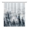 Misty Forest Shower Curtain for Bathroom Nature Mountain Tree Fog Woodland Waterproof Fabric Bathtub Shower Curtain Home Decor