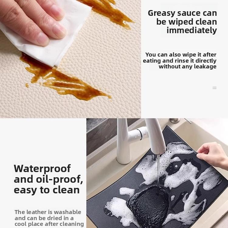 Advanced Modern Light Luxury Western Food Placemat Waterproof, Oil-proof, Heat-insulating and Anti-scalding Dining Table Mat