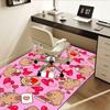 Chair Mat: Cute capybear Heart Chair Mat for Office Carpet Large Size Home Decor, Sofa Rug, Desk Pad Gift for Bedroom, Living Room, and All Rooms